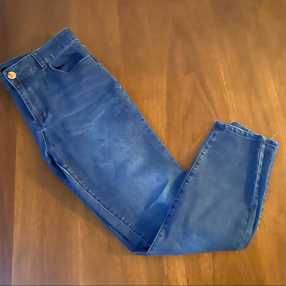 Super skinny Dark blue denim plus size 14